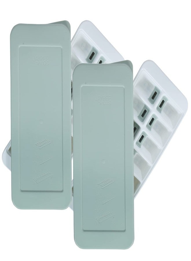 جايبي بلس قالب مكعبات الثلج جاي بي بلس سمارت آيس باللون الأزرق الفاتح للثلاجة (عبوة من قطعتين) - Image 1